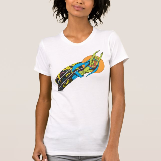 Martian Manhunter Takes Flight T-Shirt (Front)