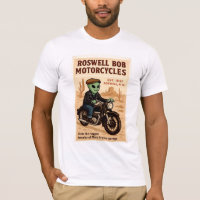 Martian Motorcycles Roswell Aliens 1950's Retro