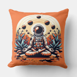 Martian Zen: Astronaut's Tranquility Cushion
