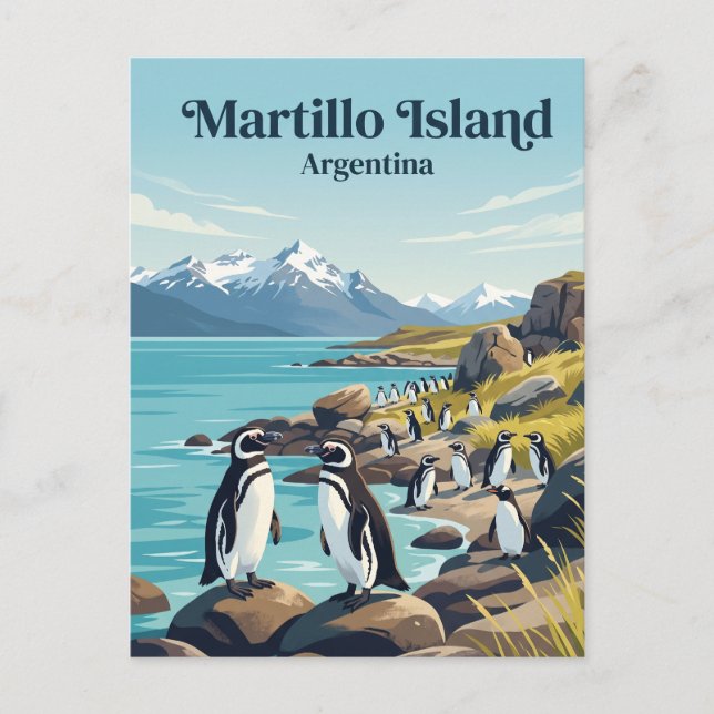 Martillo Island Argentina Postcard (Front)