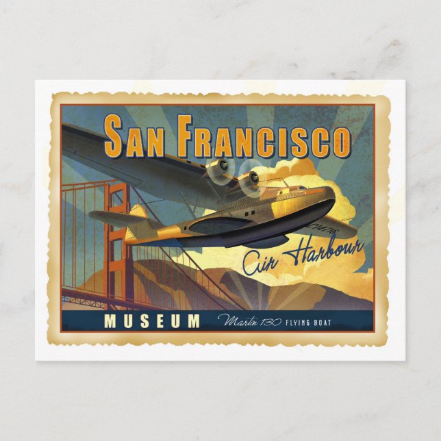 Martin 130 Flying Boat Postcard (Front)