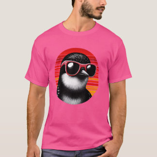 Martin Bird Sunglasses Sunset Retro Style Vintage  T-Shirt