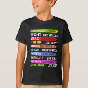 Martin Black History Month Black Afro African T-Shirt