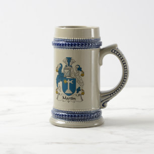 Martin Family Crest Beer Stein