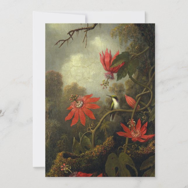 Martin Johnson Heade - Hummingbird Holiday Card (Front)