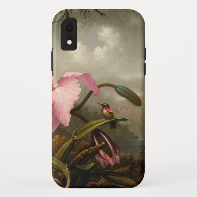 Martin Johnson Heade - Orchid And Hummingbird Case-Mate iPhone Case (Back)