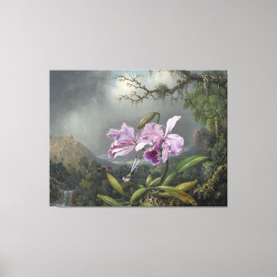 MARTIN JOHNSON HEADE - Study of an Orchid - 1872 - Canvas Print