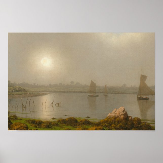 Martin Johnson Heade - York Harbor, Coast of Maine Poster (Front)