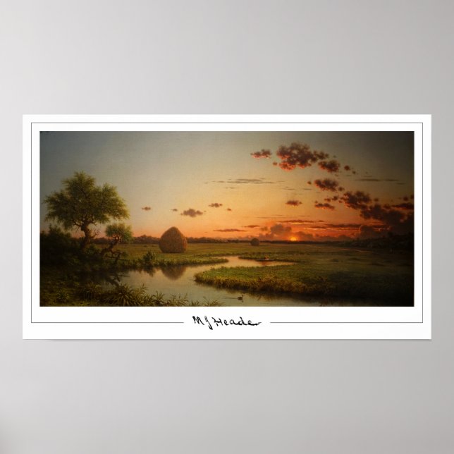 Martin Johnson Heade Zedign Art Poster #88 (Front)