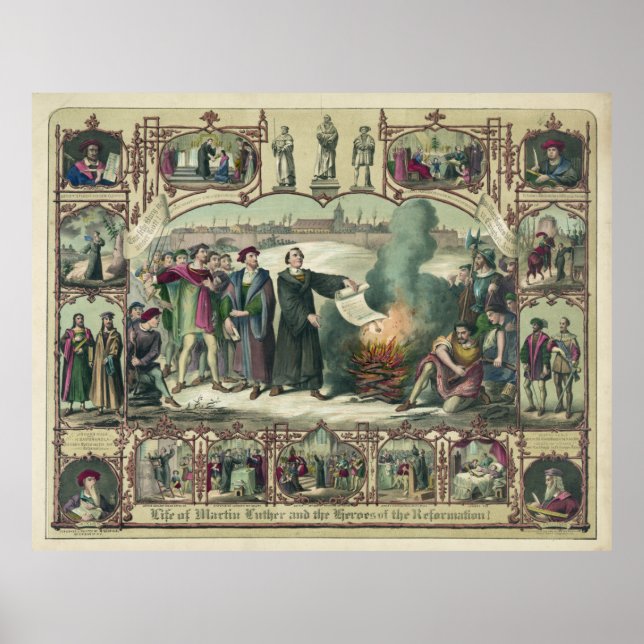 Martin Luther and heroes of the reformation [1874] Poster (Front)