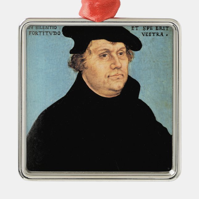 Martin Luther, c.1532 Metal Tree Decoration (Front)