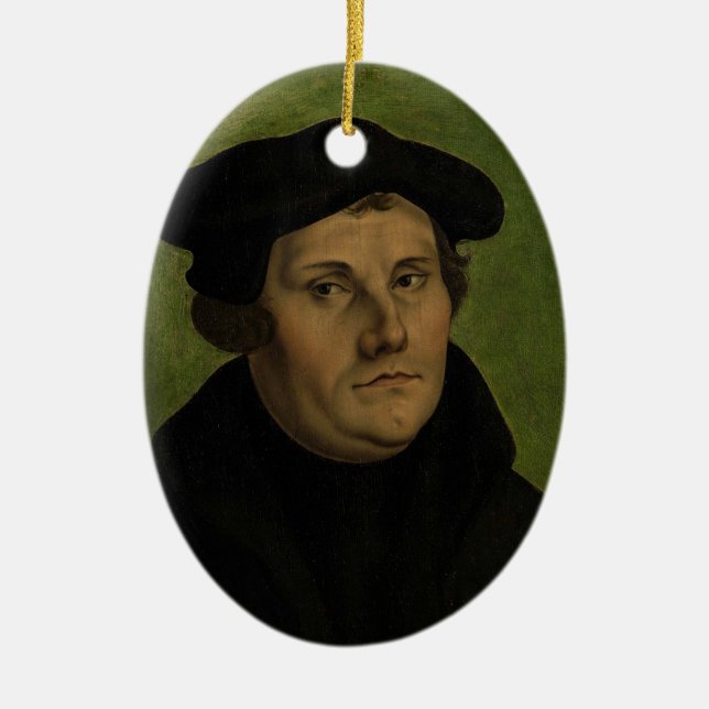 Martin Luther Ceramic Tree Decoration (Front)