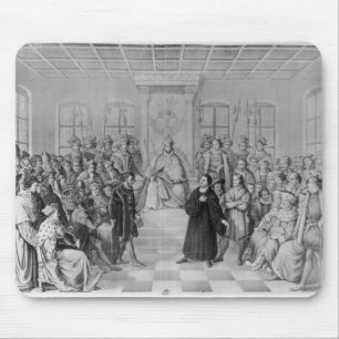 Martin Luther in front of Charles V Mouse Pad