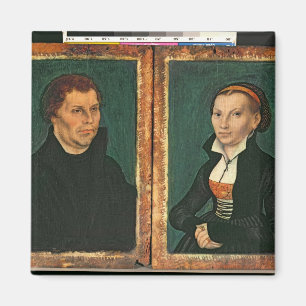 Martin Luther, Katharina von Bora, c.1526 Magnet