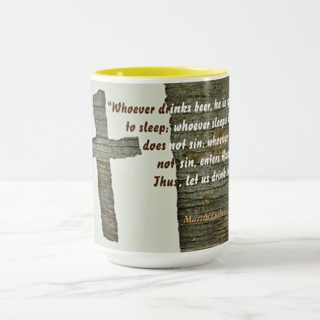 Martin Luther Quote On Beer Drinkers Mug (Center)