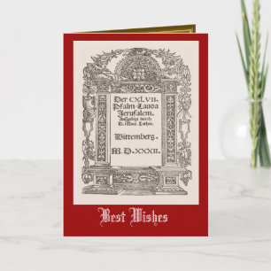 Martin Luther, Wittemberg 1532 Card
