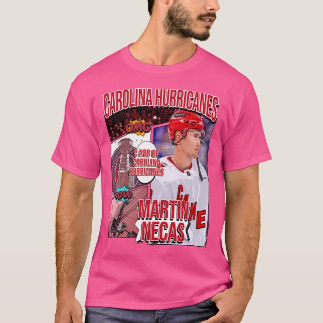 Martin Necas Hockey Art Hurricanes 1 T-Shirt (Front)
