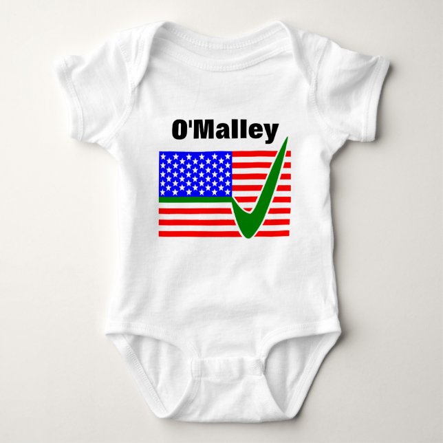 Martin O'Malley  For President 2016 Baby Bodysuit (Front)