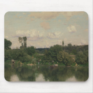 Martin Rico y Ortega - On the Seine Mouse Pad