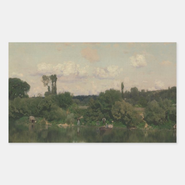 Martin Rico y Ortega - On the Seine Rectangular Sticker (Front)