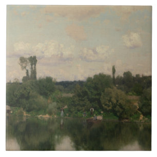Martin Rico y Ortega - On the Seine Tile