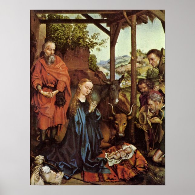 Martin Schongauer - Adoration of the Shepherds Poster (Front)
