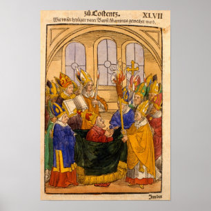 Martin V is installed as Pope Poster