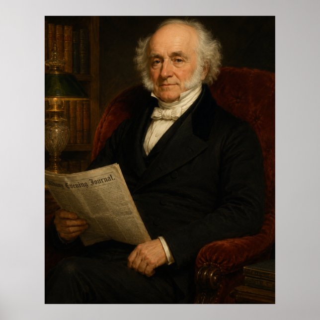 Martin Van Buren Library Portrait Poster (Front)
