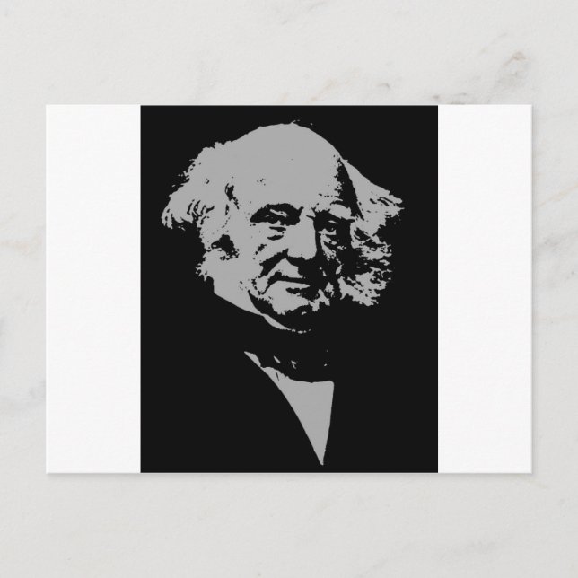 Martin Van Buren Postcard (Front)