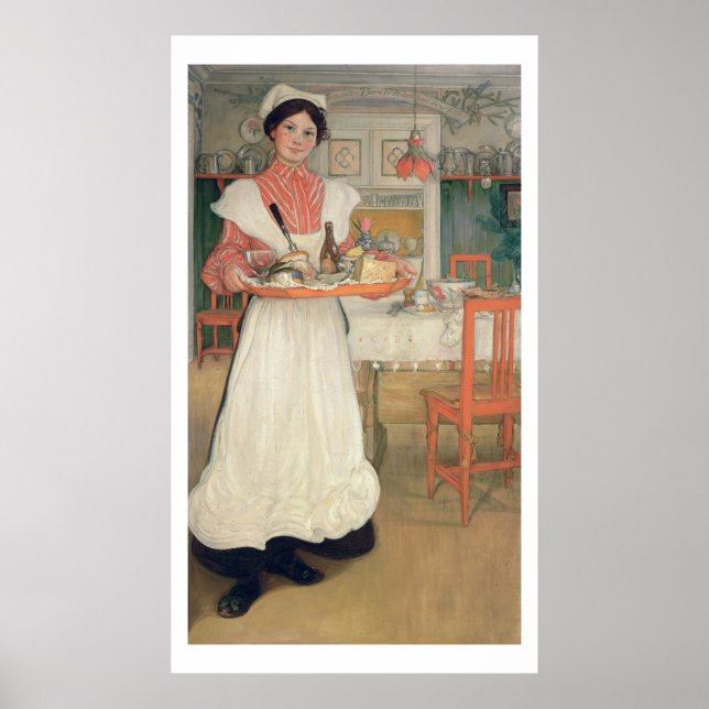 Martina Carrying Breakfast on a Tray, 1904 Poster (Front)