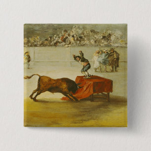 Martincho's Other Folly in the Bull Ring 15 Cm Square Badge