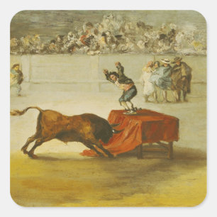 Martincho's Other Folly in the Bull Ring Square Sticker