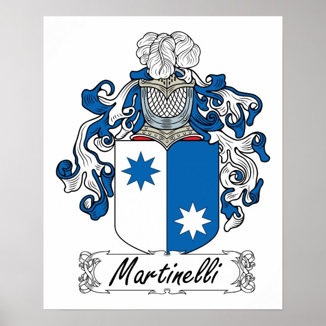 Martinelli Family Crest Poster (Front)
