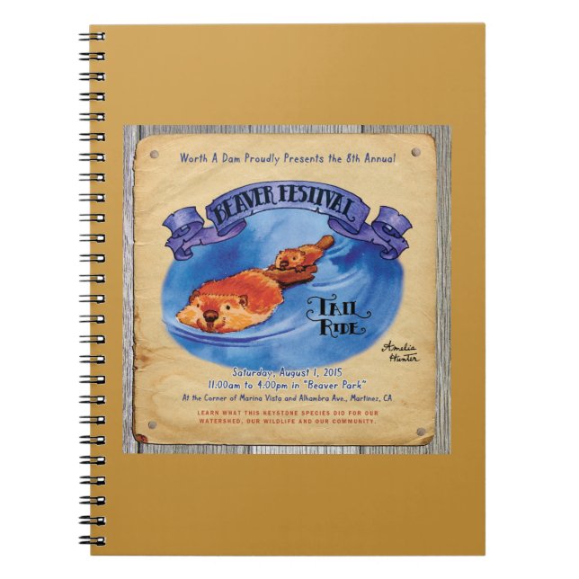 Martinez Beaver Festival Tail Ride Notebook (Front)