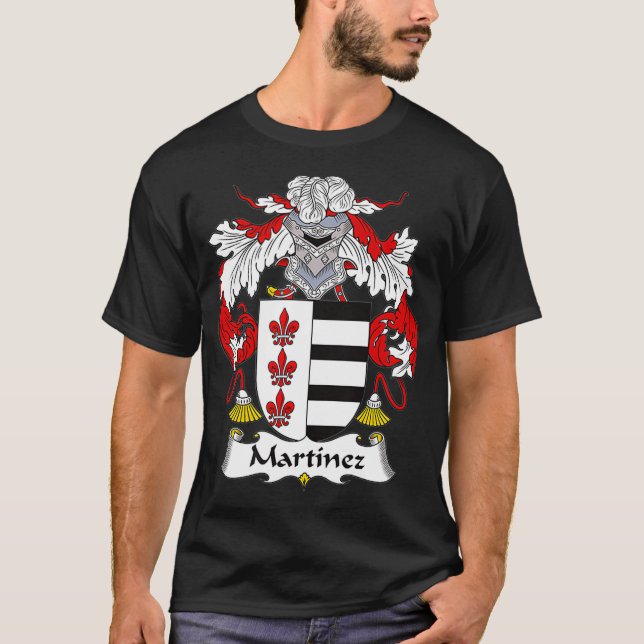 Martinez Coat of Arms  Family Crest T-Shirt (Front)