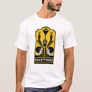 Martinez Cocktail Art Deco T-Shirt