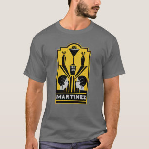Martinez Cocktail Art Deco T-Shirt