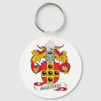 Martinez Family Crest Key Ring