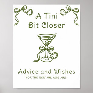 Martini - Advice and Wishes for Newlyweds Poster