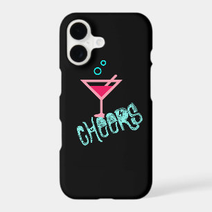 Martini - Alcohol Drink Pop Art, Pink & Turquoise