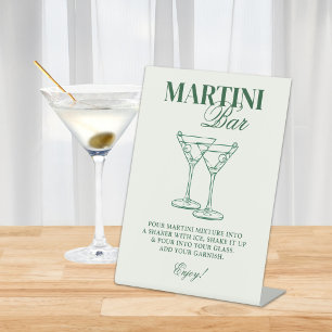 Martini Bar Bachelorette Weekend Pedestal Sign
