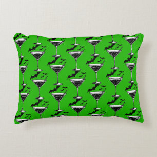 Martini Bats Decorative Cushion