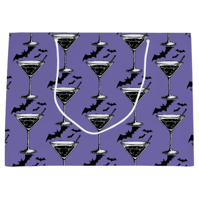 Martini Bats Large Gift Bag (Front)