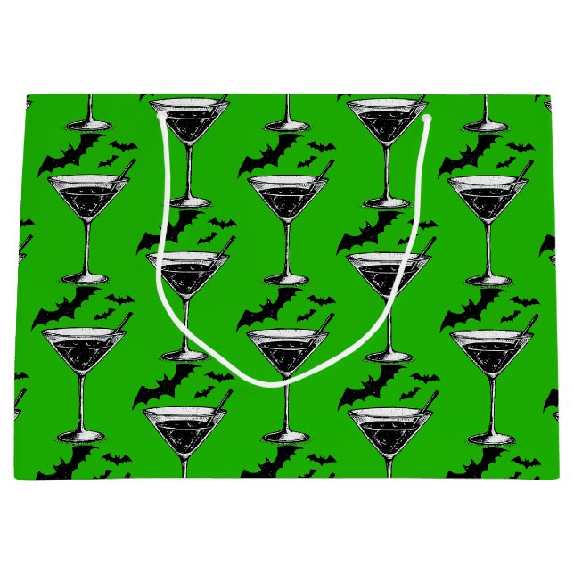 Martini Bats Large Gift Bag (Front)