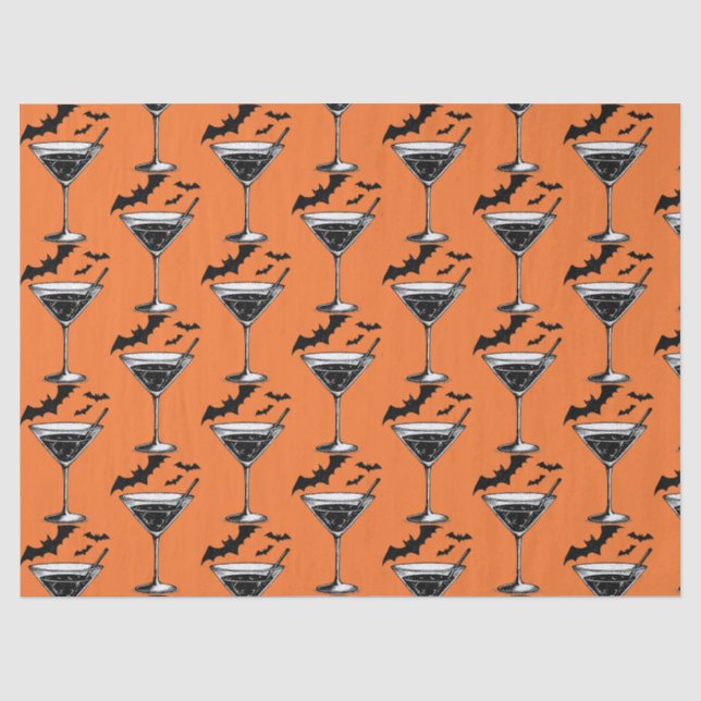 Martini Bats Tissue Paper (Front)