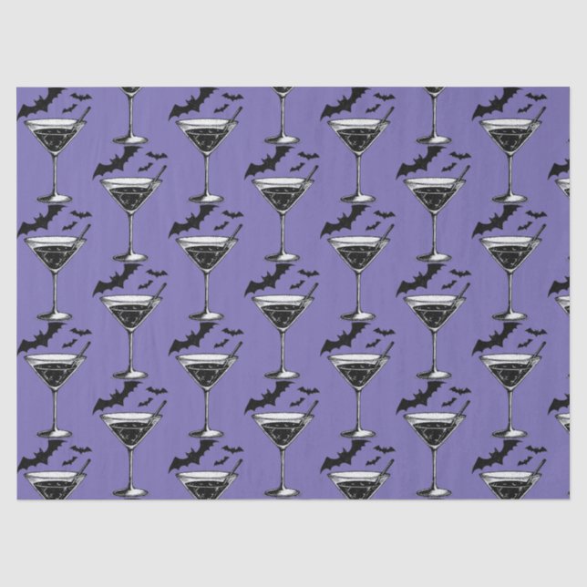 Martini Bats Tissue Paper (Front)