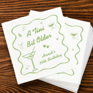 Martini Birthday Party theme Napkin