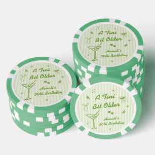 Martini Birthday Party theme Poker Chips