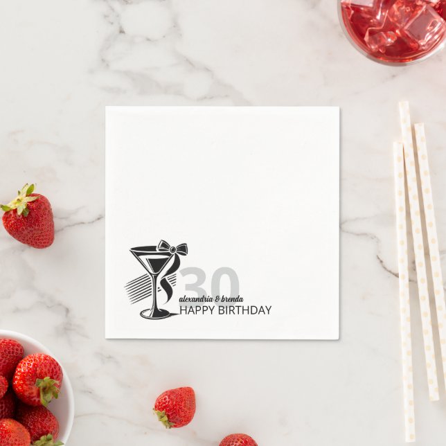 Martini Bow Napkin (Insitu)