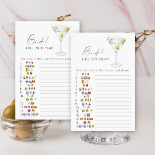 Martini Bridal shower emoji pictionary